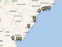 Mapa plavby