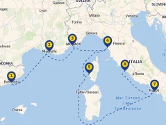Mapa plavby
