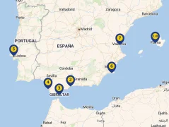 Mapa plavby
