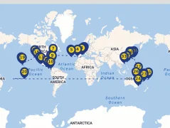 Mapa plavby