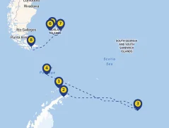 Mapa plavby