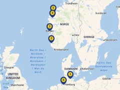 Mapa plavby