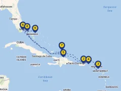 Mapa plavby
