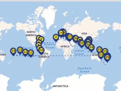 Mapa plavby