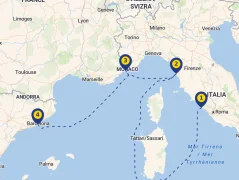 Mapa plavby
