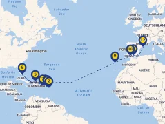 Mapa plavby
