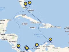 Mapa plavby