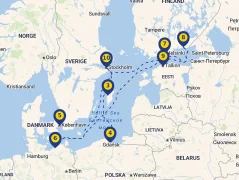 Mapa plavby