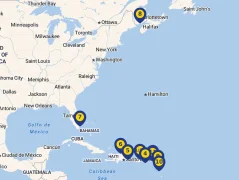 Mapa plavby