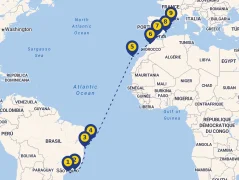 Mapa plavby