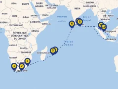 Mapa plavby