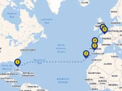 Mapa plavby