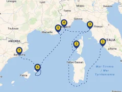 Mapa plavby