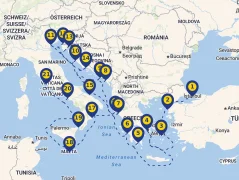Mapa plavby