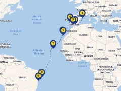Mapa plavby